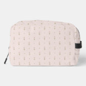 ドット付きのミニマルなワイルドフラワーパターン ドップキット (裏面)