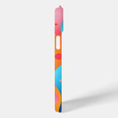 ドット付きの明るいカラフル抽象芸術型枠 Case-Mate iPhoneケース (裏面 / 右)