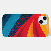 ドット付きの明るい色のバンド Case-Mate iPhoneケース (裏面 (横))