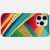 ドット付きの鮮やかな色のバンド Case-Mate iPhoneケース (裏面 (横))