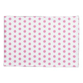 ドット付きピンクピローケース – カラーの選択 枕カバー (裏面)