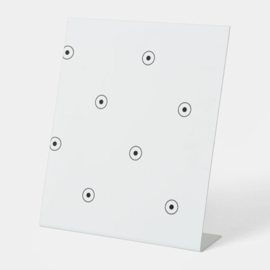 ドット付き白い煙の台座記号 台座サイン (正面)