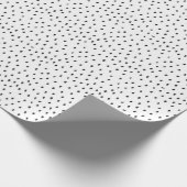 ドット付き白黒パターン ラッピングペーパー (角)