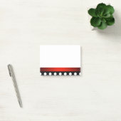 ドット付き赤縁どいPost-it®ノート ポストイット (オフィス)