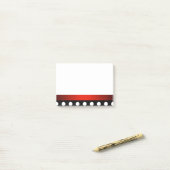 ドット付き赤縁どいPost-it®ノート ポストイット (デスク上)