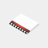 ドット付き赤縁どいPost-it®ノート ポストイット (アングル)