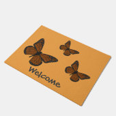 ドット付き(昆虫)オオカバマダラ、モナーク形式 ドアマット (アングル)