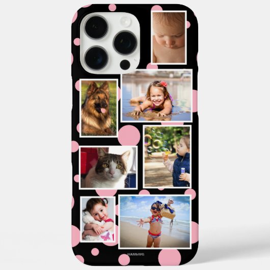 ドット入りマルチフォトフォンケース HAMbWG Case-Mate iPhoneケース (裏面)