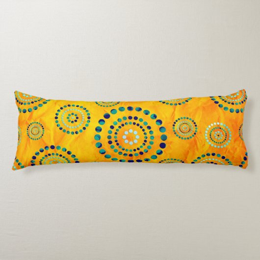 ドット円パワーフラワー+バックグラファー。 ボディピロー (正面)