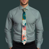 ドット塗りフローラプリントネクタイ ネクタイ