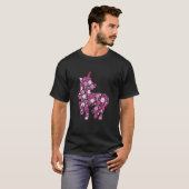 ドット女の子とユニコーン Tシャツ (正面フル)