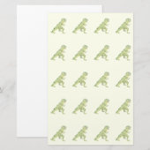 ドット恐竜 便箋 (正面/裏面)