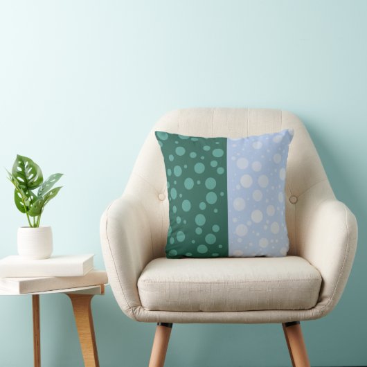 ドット投げクッション41cm x 41cm クッション (椅子)