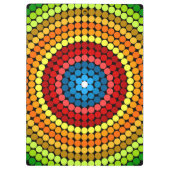 ドット抽象マンダラアートデザイン-65904 クリップボード (裏面)
