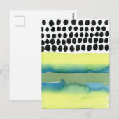 ドット抽象水彩幾何学ポストカード ポストカード (正面/裏面)
