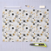 ドット抽象芸術水彩幾何学模様 薄葉紙 (クラフト)