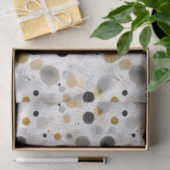 ドット抽象芸術水彩幾何学模様 薄葉紙 (ギフト)