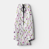 ドット数々のの背景 ボトルクーラー (裏面)