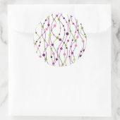 ドット数々のの背景 ラウンドシール (バッグ)