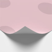 ドット柄のピンクのチーク ラッピングペーパー (角)