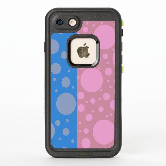 ドット柄 iPhone 6/6s 手帳型ケース 耐衝撃 (裏面)