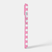 ドット柄iPhoneケース iPhone 15ケース (左側面)