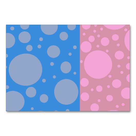 ドット水平8.9 cm x 12.7 cmテーブルカードテーブル テーブルナンバー (正面)