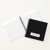 ドット白黒水玉模様名スケッチ ノートブック (内部)