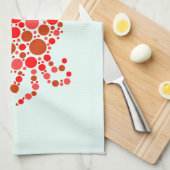 ドット絵のカニ キッチンタオル (四つ折り)