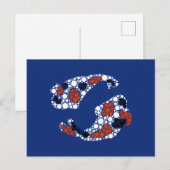 ドット絵の鯉 ポストカード (正面/裏面)