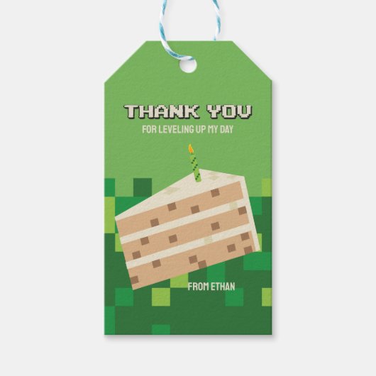 ドット絵ゲーマーパーティー感謝タグ ギフトタグ (正面)