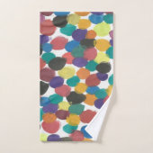 ドット芸術的抽象芸術 バスタオルセット (ハンドタオル)