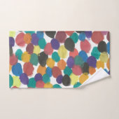 ドット芸術的抽象芸術 バスタオルセット (ハンドタオル)