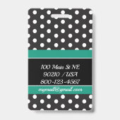 ドット荷物タグ/バッジ バッジ (裏面)