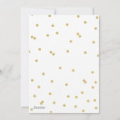 ドット金ゴールドスクリプトホリデーカード シーズンカード (裏面)