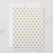 ドット金ゴールドパターンホリデーカード シーズンカード (裏面)