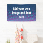 ドット青いピンクのシアン+アイディア 横断幕 (インサイチュ)