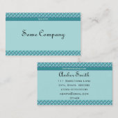 ドット魅力的とストライプ海表示 名刺 (正面/裏面)