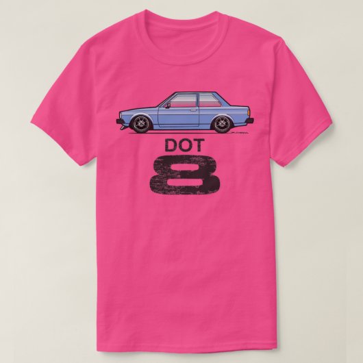 ドット8青 Tシャツ (デザイン正面)