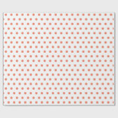 ドット（オレンジ） ラッピングペーパー (フラット)