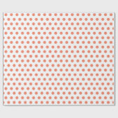 ドット（オレンジ） ラッピングペーパー (フラット)