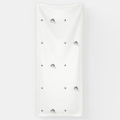 ドット、グレー淡い色ののバナー 横断幕 (縦)