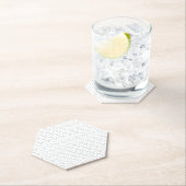 ドット、グレー・ニッケル ペーパーコースター (インサイチュ)