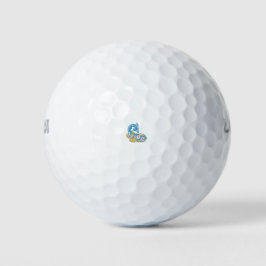 ドット、シャーパーブルー、ゴールデンサンドデザイン ゴルフボール