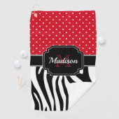 ドット&ゼブラ印刷 ゴルフタオル (インサイチュ)