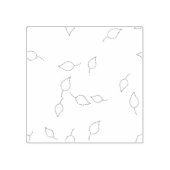 ドット、ドーブグレーの木のアートスタンプ ラバースタンプ (インプリント)