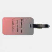 ドット・パターン ラゲッジタグ (裏面横)