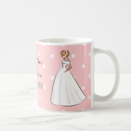 ドット ピンク 白 ウェディングドレス 可愛い かわいい コーヒーマグカップ