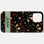 ドット&フラワースプリグインスピリシティレトロ モダン Case-Mate iPhoneケース (裏面 (横))