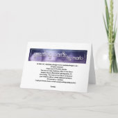 ドット&フラワー：：ハッピー感謝祭グリーティングカード シーズンカード (裏面)